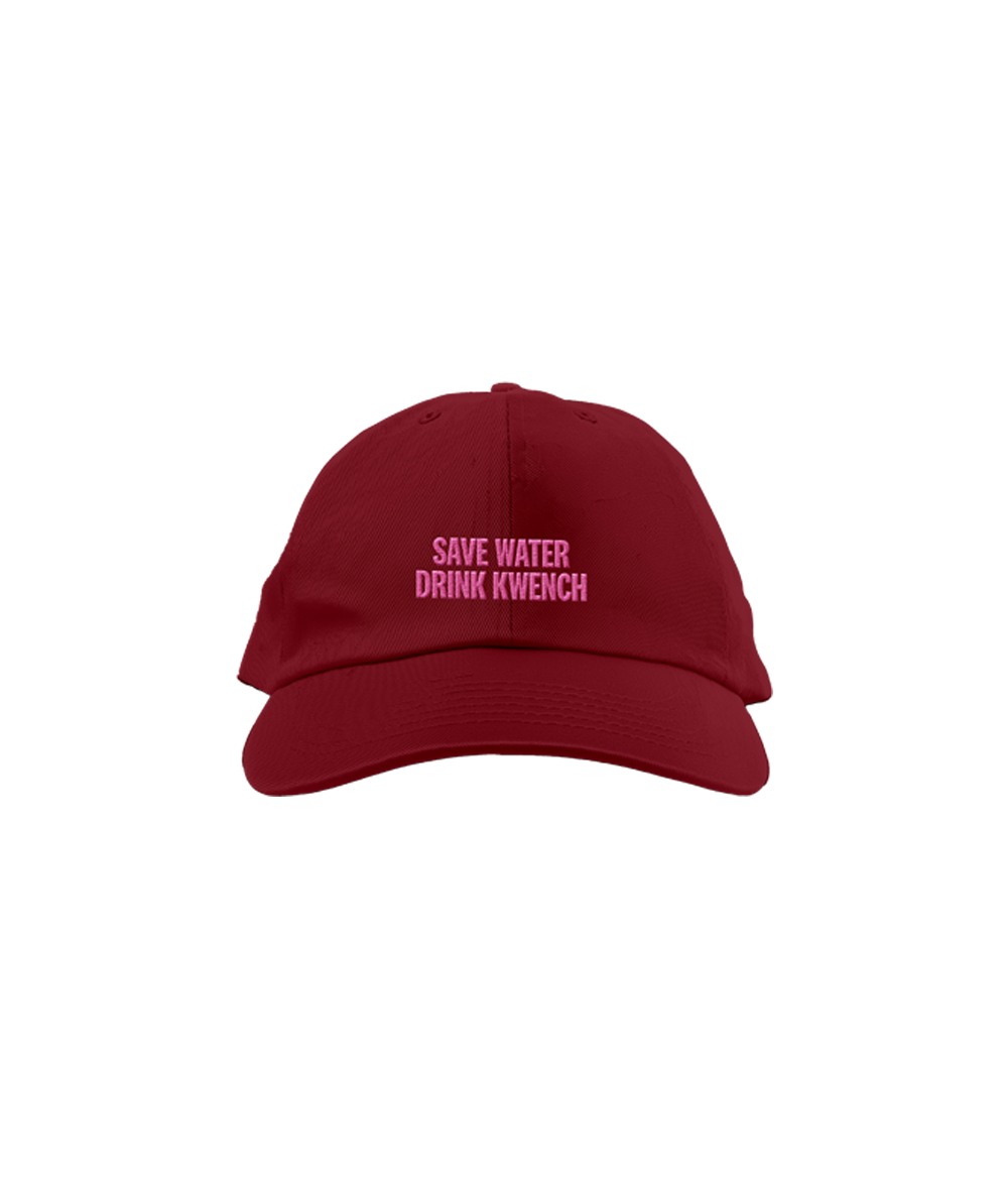 Save Water Drink Kwench Burgundy Cap